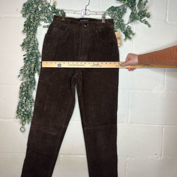 Wilson’s leather | brown nwt leather pants raw hem - Picture 6 of 12
